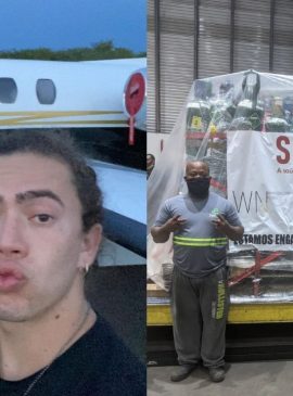 Mais de 200 cilindros de oxigênio enviados por Whindersson Nunes chegam a Manaus