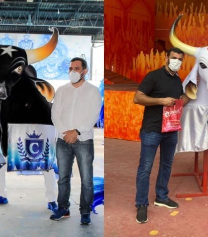 Presidente da Amazonastur visita currais dos bois Caprichoso e Garantido em Parintins