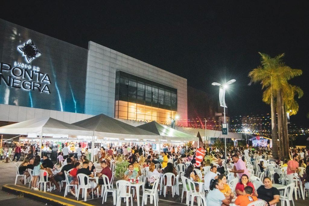 'Arraial dos Chefs 2023' ocorre no estacionamento externo do Shopping Ponta Negra. Foto: Divulgação