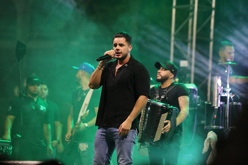 Cantor JM Puxado foi a principal atração da primeira noite do festival. Foto: Aguilar Abecassis/Semcom