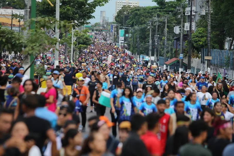 Segundo a organização, mais de 600 mil pessoas participaram do evento. Foto: Divulgação/Semcom