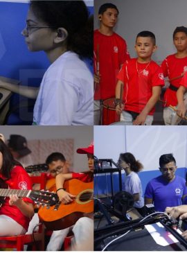 Fotos:  Acervo da Escola de Arte Irmão Miguel de Pascale e Universidade do Folclore Paulinho Faria